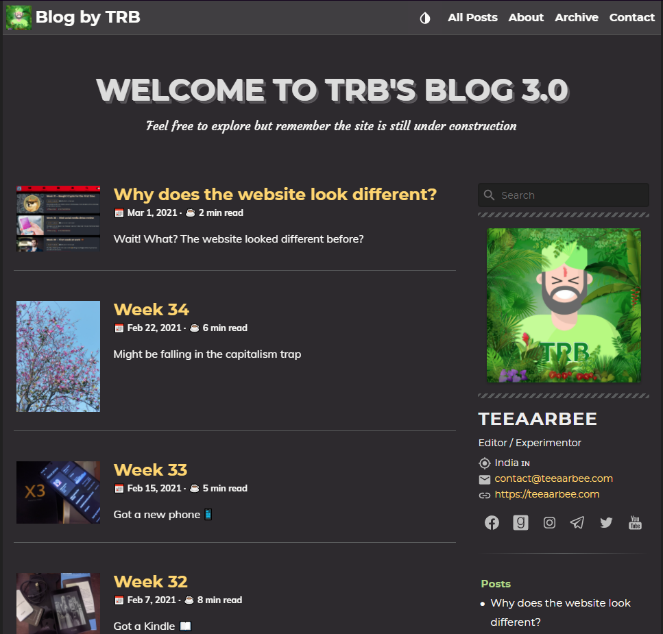 Week 35 - Weekly Blogs are backkk!!!